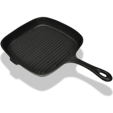 vidaXL Grillpan gietijzer 24x23 cm