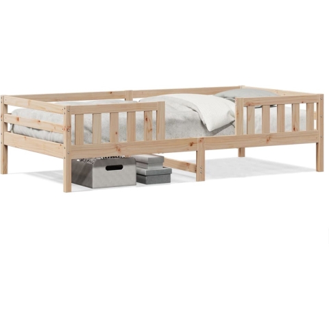vidaXL - Bedframe - zonder - matras - massief - grenenhout - 80x200 - cm