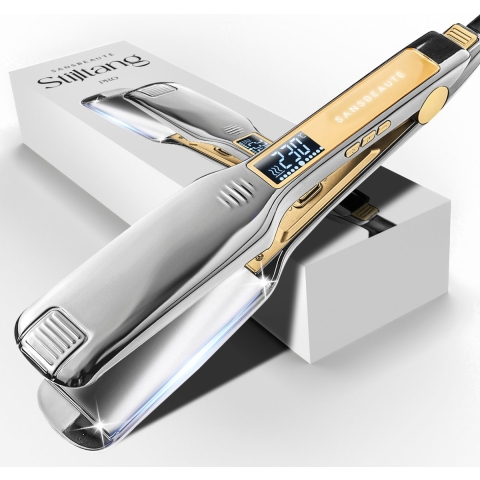 Sansbeauté® Professionele Stijltang 2 in 1 - Krultang - Stijltangen - Hair Straightener - Snel Opgewarmd - 80℃ t/m 230℃ - Steilen&Krullen - ION