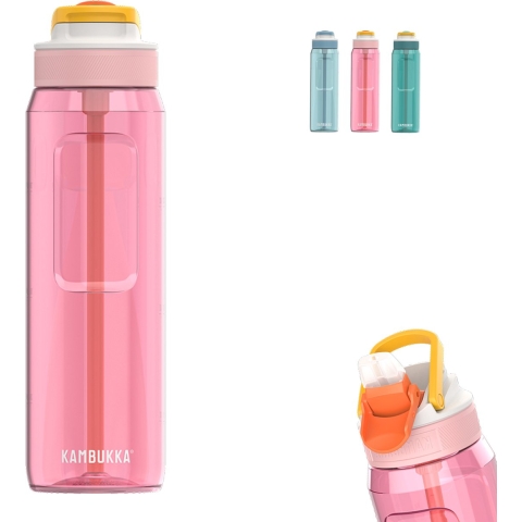 Kambukka Lagoon Drinkfles 1L Sunny Melon met geïntegreerd rietje