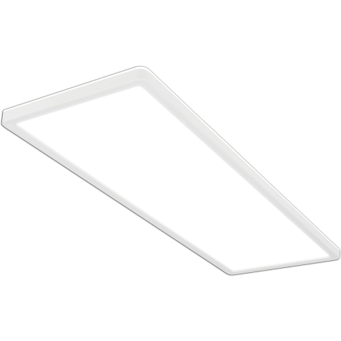 Briloner Plafondlamp LED, LED paneel ultraplat, tegenlichteffect, neutraal wit licht, 3.000 lumen, wit, 580x200x30mm (LxBxH),,