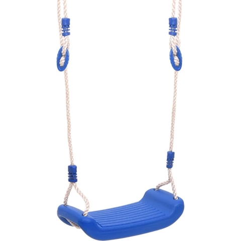 vidaXL Schommelzitjes 2 st met touwen 37x15 cm polyetheen blauw