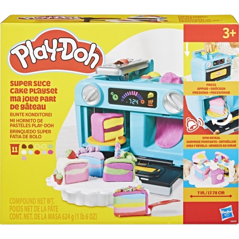 Play-Doh Modelleerklei - Super Slice Cake Speelset - Play-Doh - OneSize - Klei