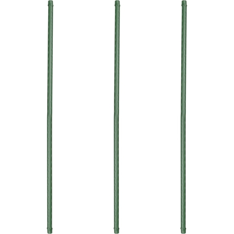 Plantenstokken donkergroen 90 cm - Set van 30x stuks - geplastificeerd verzinkt staal - plantensteun -