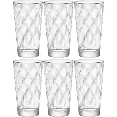 Bormioli Rocco waterglazen/sapglazen - 12x stuks - transparant - 370 ml - Glazen / longdrinkglazen -