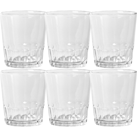 24x Stuks shotglazen/shotjes transparant glas 110 ml 6 cm -
