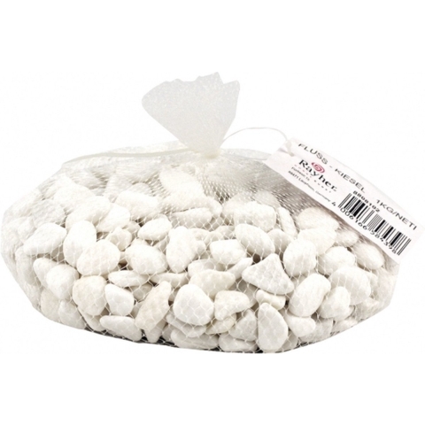 8x zakjes witte kiezelsteentjes 1x kilo -