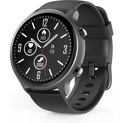 Hama Smartwatch Fit Watch 6910 GPS Waterdicht Hartslag Zuurstofgeh. Bloed