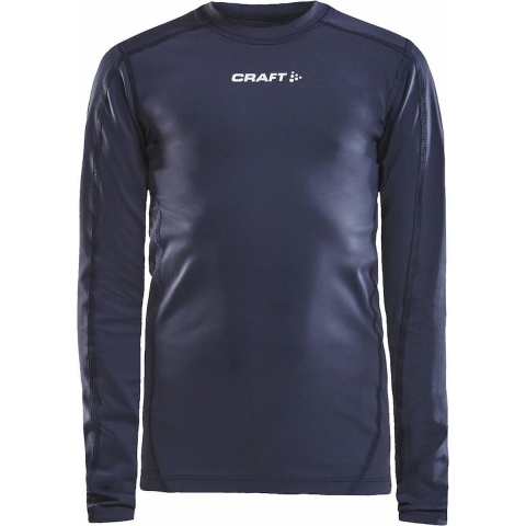 Craft 1906860 Pro Control Compression Tee LS JR - Navy - 122/128