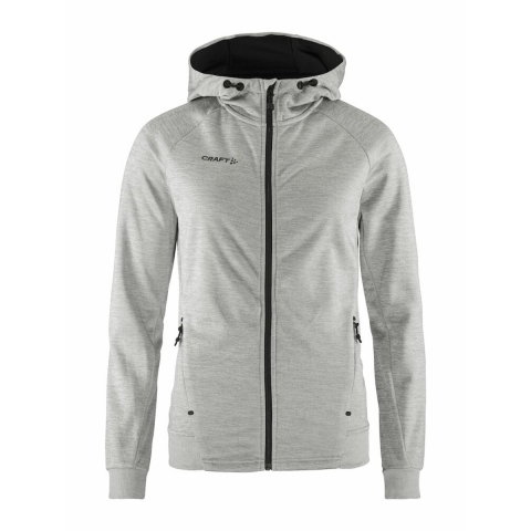 Craft 1909133 Adv Unify Fz Hood Wmn - Grey Melange - L