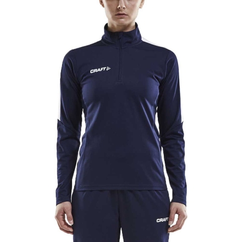 Craft 1905625 Progress Halfzip Tee LS W - Navy/White - L