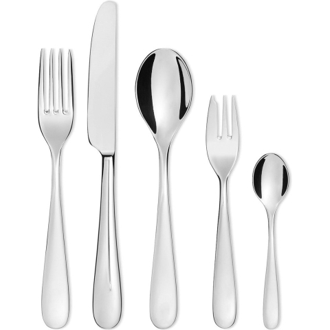 Alessi Bestekset Nuovo Milano - 5180S30 - 30 delig / 6 personen - door Ettore Sottsass