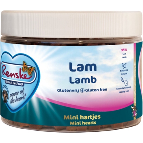 Renske Gezonde Beloning Mini Hartjes Hondensnack Lam 300 gr