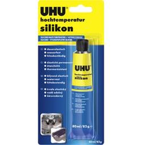 UHU Siliconenkit Kleur (specifiek): Zwart 80 ml