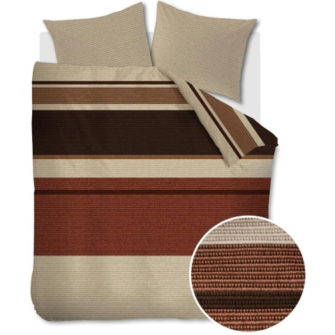 Beddinghouse Raya dekbedovertrek - Lits-Jumeaux - 240x200/220 - Steenrood