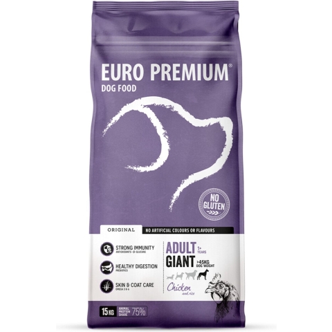 Euro Premium Adult Giant Chicken & Rice hondenvoer 2 x 15 kg