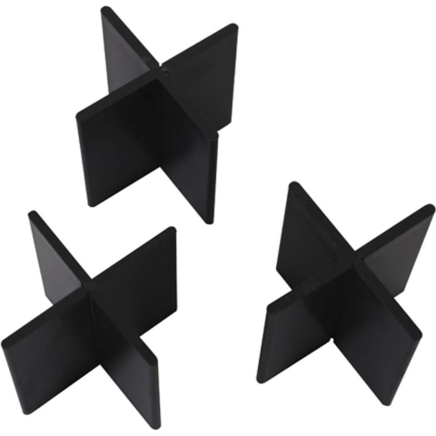Voegkruis herbruikbaar zwart 3mm 50x55mm (50st.) - Gardenlux