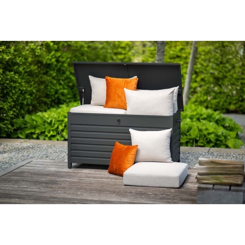 Cambridge Kussenbox 155 cm Carbon Black - Garden impressions