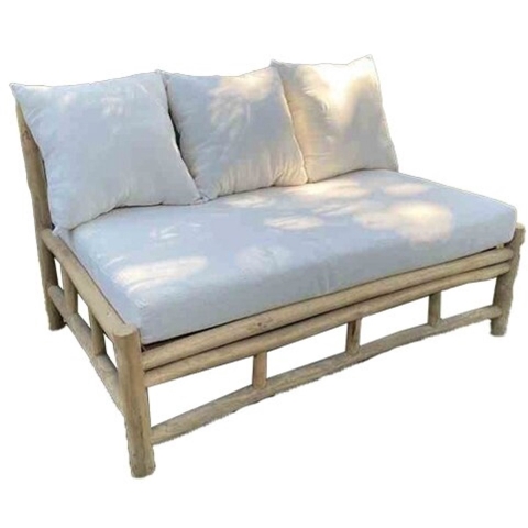 Palletbank teak 124x85 cm - Van der leeden
