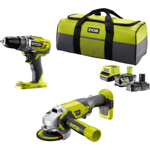 2-delig Combokit (incl. 1x2.0Ah accu en lader) ONE 18V - Ryobi