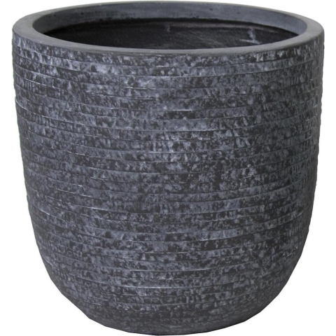 Utah Egg Pot Graphite D32H31 - Mcollections