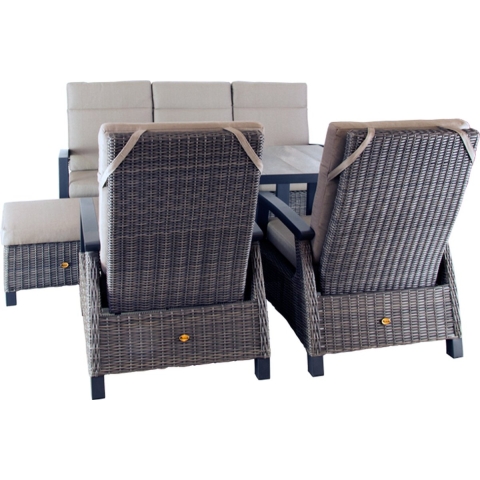 Loungeset New Haven Coffee Brown - Oosterik home