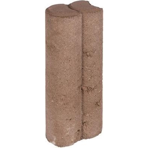 25 stuks! Duo palissaden bruin 6x8.3x25 cm - Gardenlux