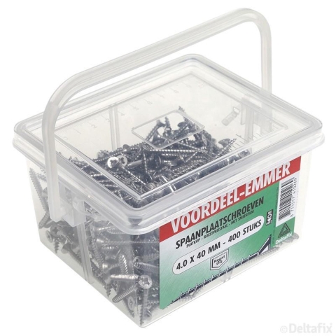 Spaanpl.schr. rvs 4.0x50mm 300st - Deltafix