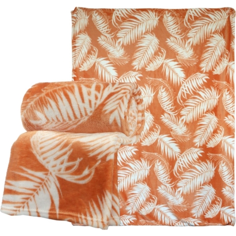 Plaid fien l200b150 cm sandstone. - Unique living