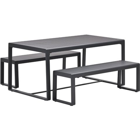 Amada Picknick Set Carbon Black - Garden impressions