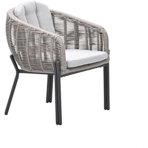 Zaragosa Dining Tuinstoel Carbon Black/Valley Sand - Garden impressions