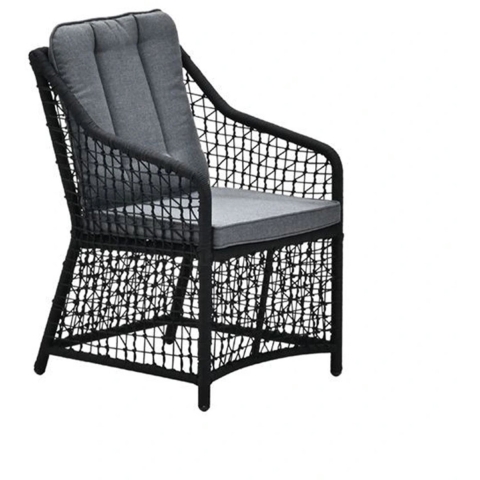 Vasto Dining Tuinstoel Black/Mystic Grey - Garden impressions