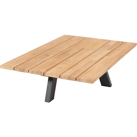 Cosmic salontafel met teak tafelblad 120 X 78 x 25 cm 4SO - 4so