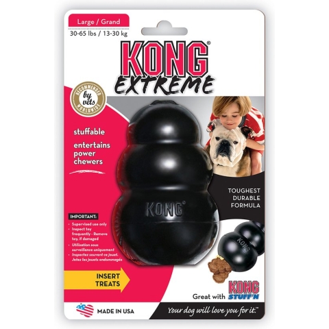 KONG Extreme – Honden Speelgoed – Rubber – Zwart - XXL - Vanaf 38+ kg