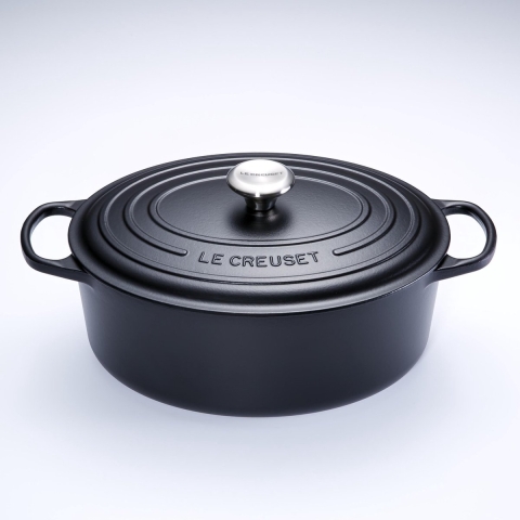 LE CREUSET - Signature - Braadpan ovaal 35cm 8,90l Mat Zwart