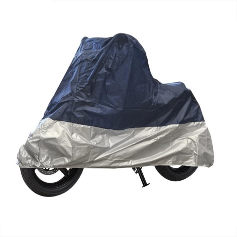 ProPlus Beschermhoes XL voor brommer/scooter/motor - universeel - blauw/zilver - 246 x 104 x 127cm -
