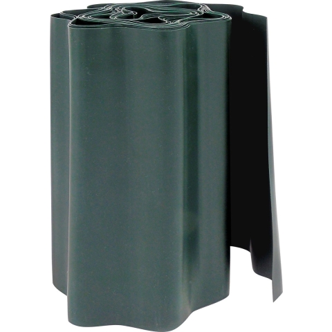 Pakket van 2x stuks kunststof grasranden / borderranden groen 9 m x 25 cm -