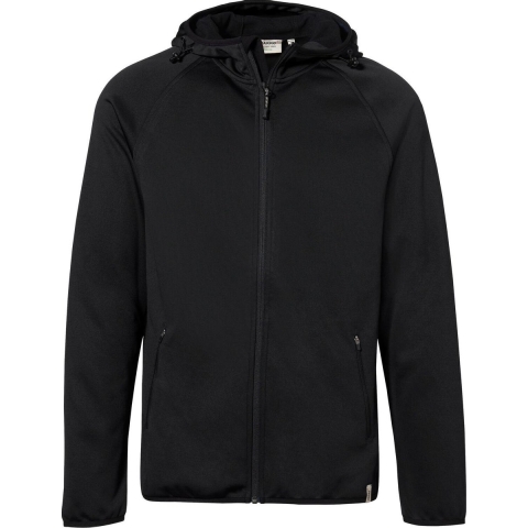 Hakro 863 Hooded tec jacket Indiana - Black - L