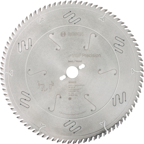 Bosch Accessoires Cirkelzaagblad Top Precision Best for Wood 350 x 30 x 3,5 mm, 84 1st - 2608642121