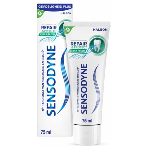 3x Sensodyne Tandpasta Repair&Protect Extra Fresh 75 ml