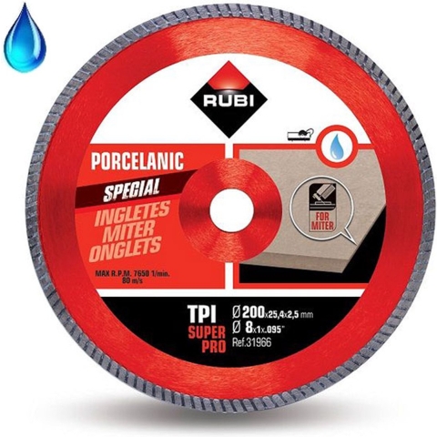 Rubi TPI 200 Diamantzaagblad | 200mm | SUPERPRO - 31966