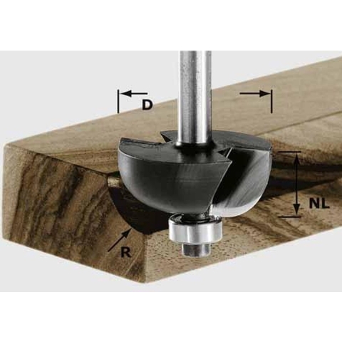Festool Accessoires HW S8 D25,5/R6,35 KL Holprofielfrees | 491018