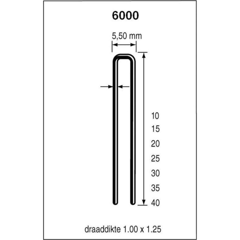 Dutack 5.5mm nieten | 30mm | 5000 stuks - 5028032