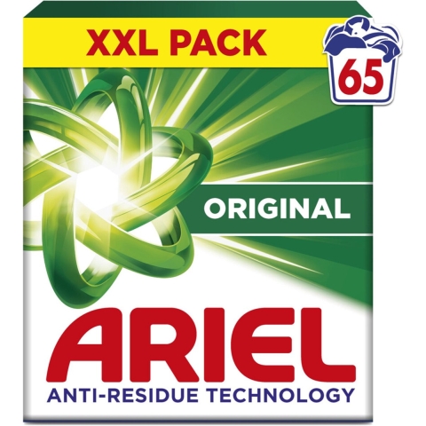 4x Ariel Waspoeder Original 65 Wasbeurten 3,35 kg