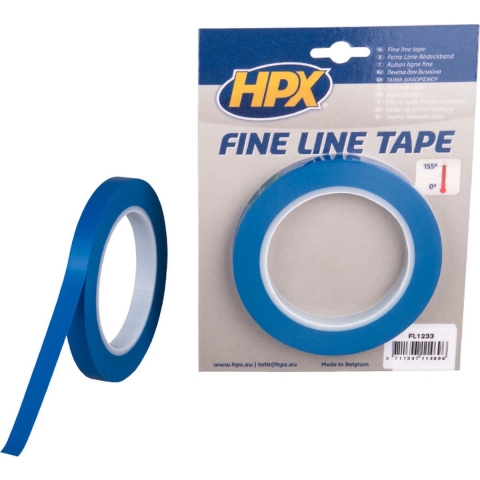 HPX Fine line tape (lineerband) | Blauw | 12mm x 33m - FL1233 | 20 stuks FL1233