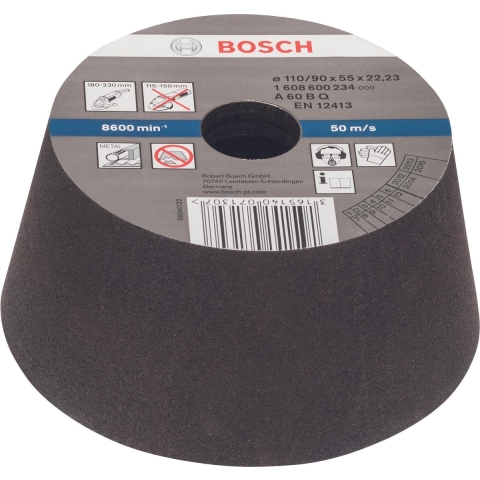 Bosch Accessoires Schuurkom, conisch - metaal/gietijzer 90 mm, 110 mm, 55 mm, 60 1st - 1608600234