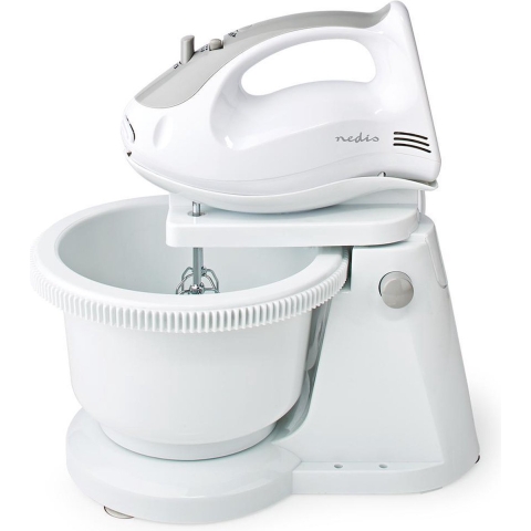 Nedis Handmixer | 200 W | Grijs / Wit | 1 stuks - KAHM110CWT KAHM110CWT