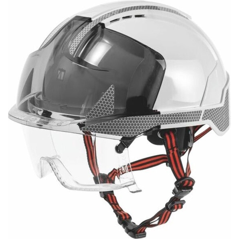 JSP Industriekletterhelm | weiß/rauch | ABS | EN 397, EN 50365, EN 12492 | 1 stuk - AMF270-405-F00 - AMF270-405-F00