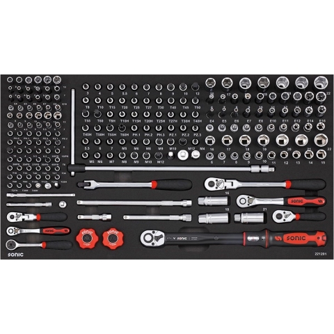 SONIC inlay doppen 1/4"en 3/8"SFS-L 212-dlg.