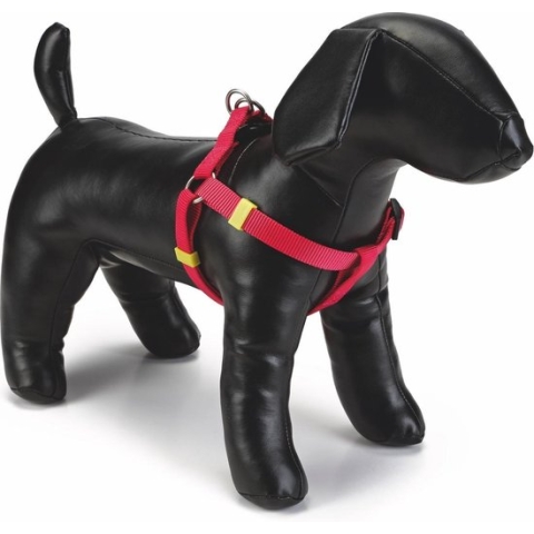 Beeztees nylon borsttuig uni roze 46-75 cm x 20 mm